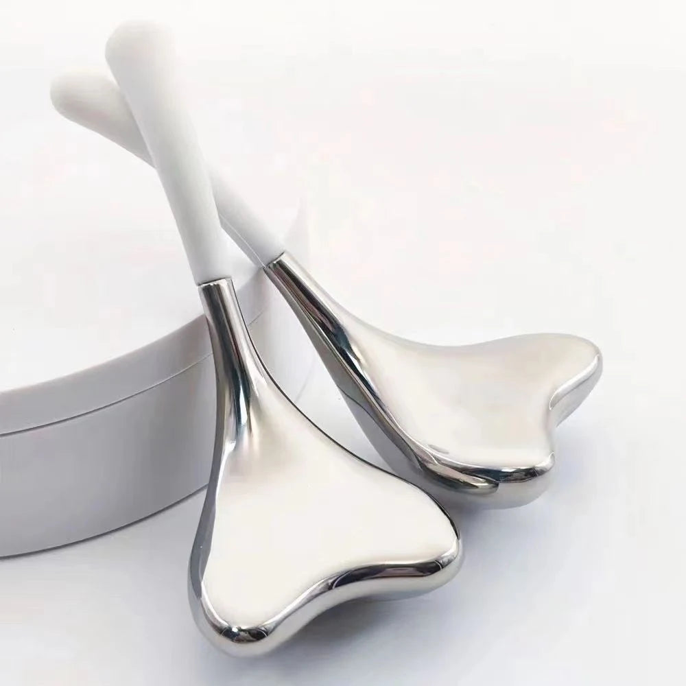Stainless Steel Gua Sha Therapy Massage Tools – Facial, Eye & Body Muscle Relief Scraping Set