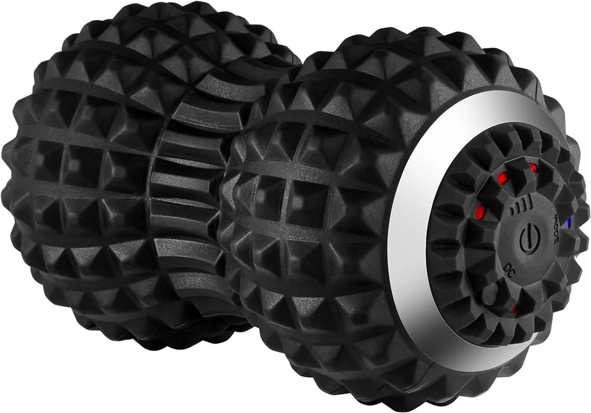 Electric Vibrating Peanut Massage Ball Foam Roller – USB Rechargeable 4-Speed Fitness Massager