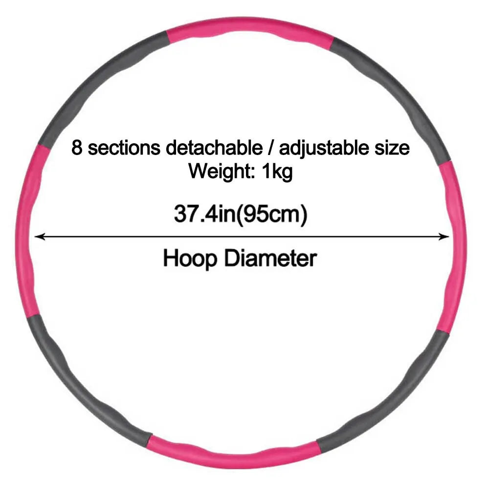 Adjustable Hula Hoop Ring – Removable Fitness Training Circle for Adults