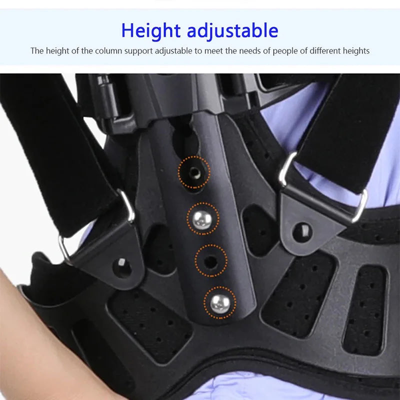 Adjustable Back Support Brace – Aluminium Alloy Posture Support Strap